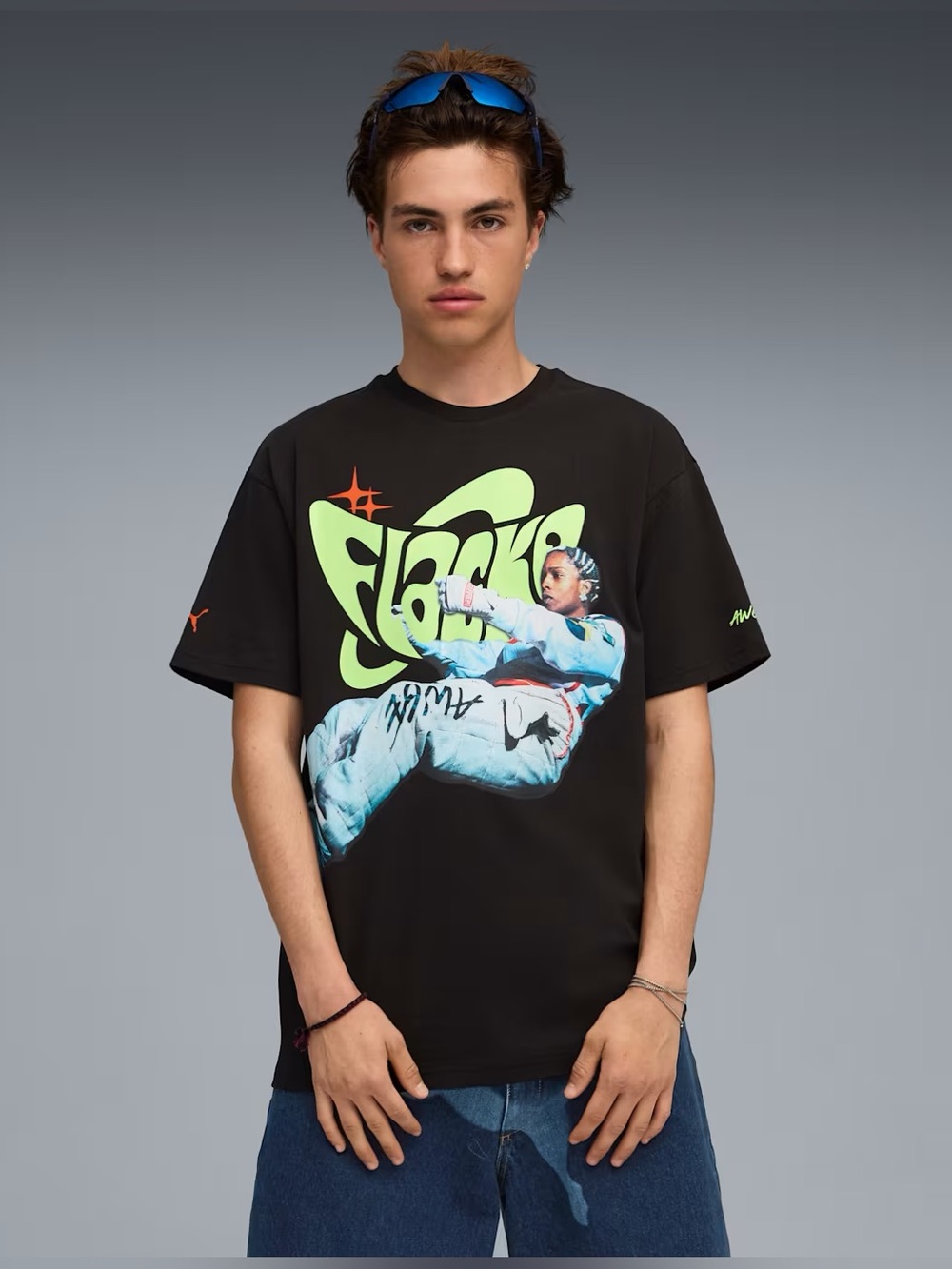 Puma x ASAP Rocky "Flacko Drive" Black AWGE Graphic T-Shirt